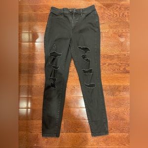 SO- black high rise jeggings